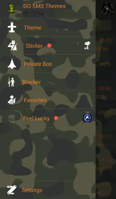 GO SMS Army Camouflage Theme android App screenshot 1