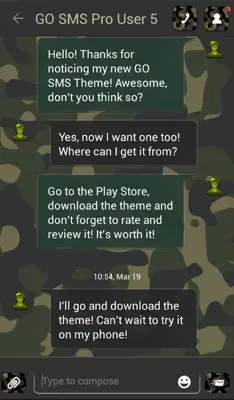 GO SMS Army Camouflage Theme android App screenshot 5